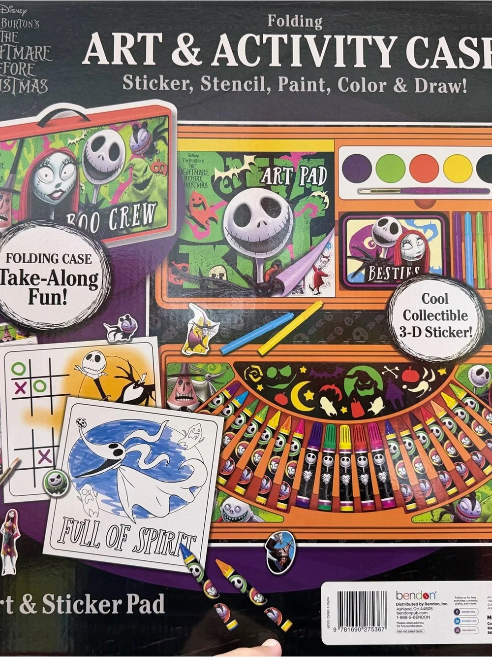 Disney The Nightmare Before Christmas Folding Art & Activity Case - Multi